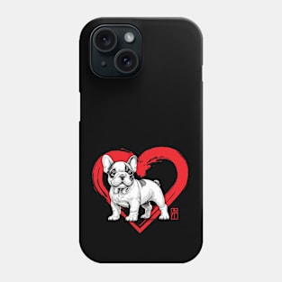 I Love My French Bulldog - I Love my dog - Friendly dog Phone Case