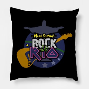 Rock in Rio - Music Festival in Rio de Janeiro Brazil Pillow