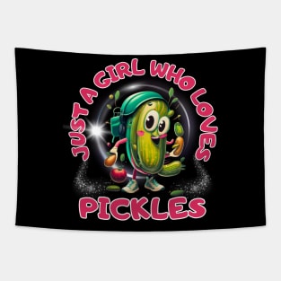 Pickle is just a girl who loves veggie pickles Tapestry