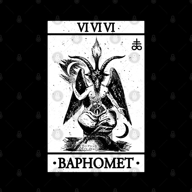 BAPHOMET, BAPHOMET TAROT CARD by ShirtFace