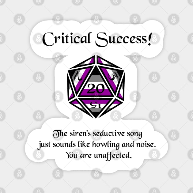 Asexual Pride Critical Success Magnet by DiamondsandPhoenixFire