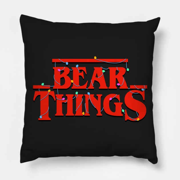 Bear Things Pillow by ArtDiggs