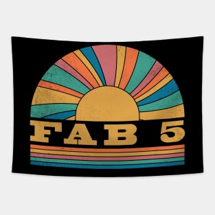 Graphic Fab Proud Name Distressed Birthday Retro Style Tapestry