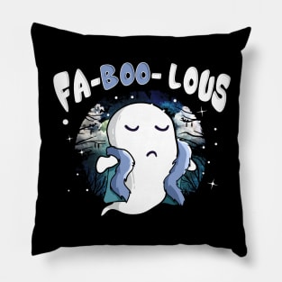 Faboolous Ghost Halloween TShirt| Cute Faboolous Ghost Tee Pillow