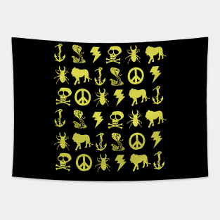 Jesse Pinkman Yellow Icons Tapestry