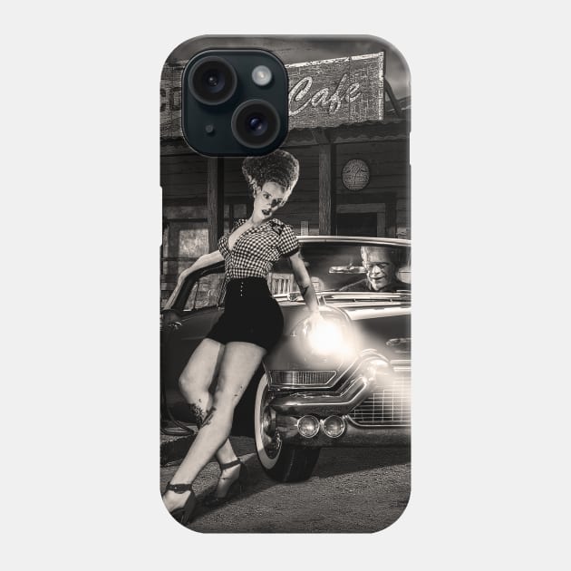 Monster Cadillac bn Phone Case by doctoralien