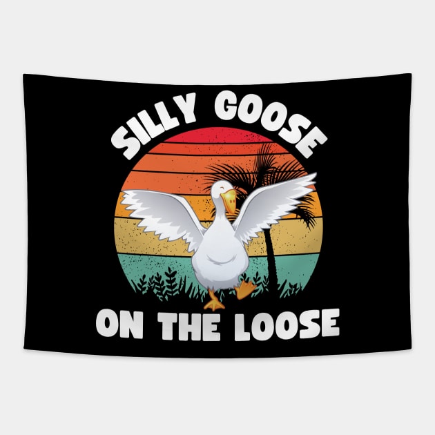 Silly Goose On The Loose Tapestry by Brookcliff