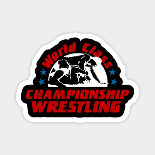 WCCW World Class Championship Wrestling Full Color Logo Magnet