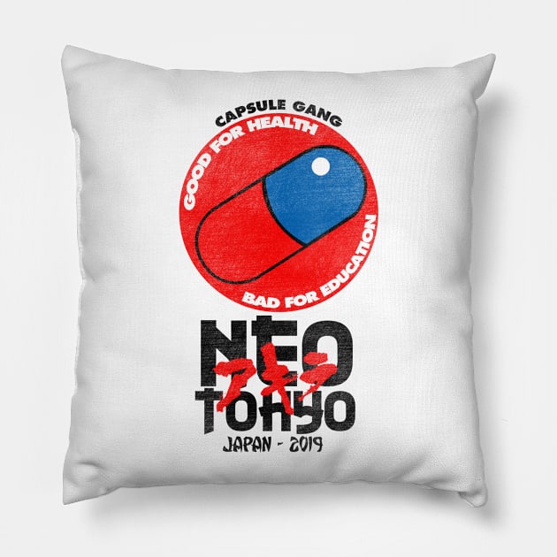 Neo Tokyo Pillow by Melonseta