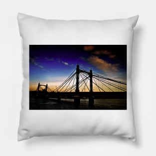 Albert Bridge River Thames London Pillow