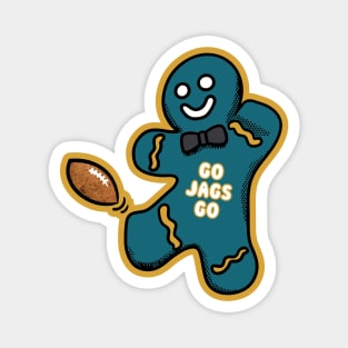 Jacksonville Jaguars Gingerbread Man Magnet