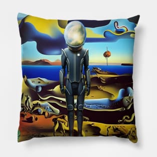 Surreal Astronaut Pillow