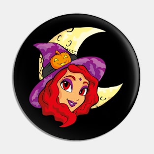 The Pumpkin Witch Pin