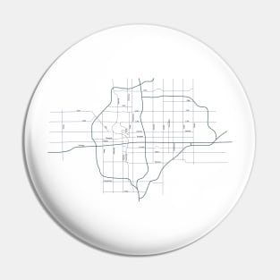 Street map of Wichita Kansas Pin