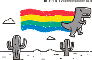 T-Rex Nyan Magnet