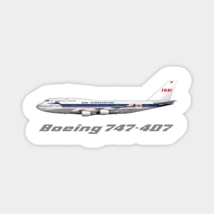 Thai Airways 747-4D7 Retro Livery Magnet