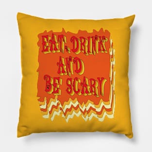 retro vintage halloween custom Pillow