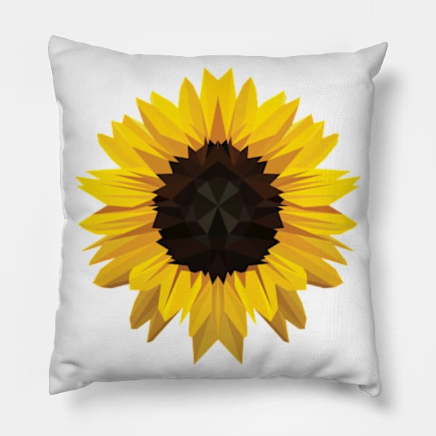 Sunflower Pillow by Worldengine