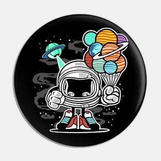 Space man design Pin