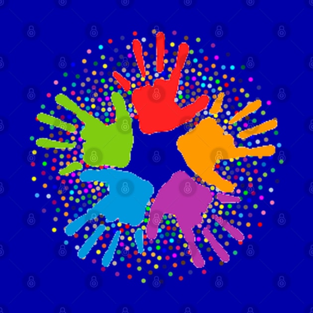 Unity Multi-Color Open Hands by screamingfool