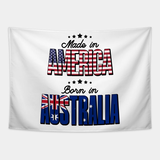 Half American Half Australian Born in Australia Tapestry by Way Down South