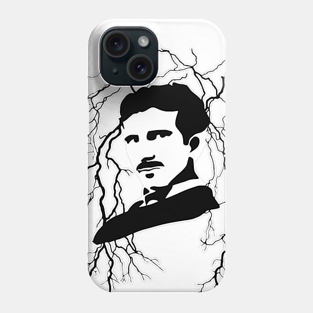 Tesla Thunderstorm Phone Case by euglenii