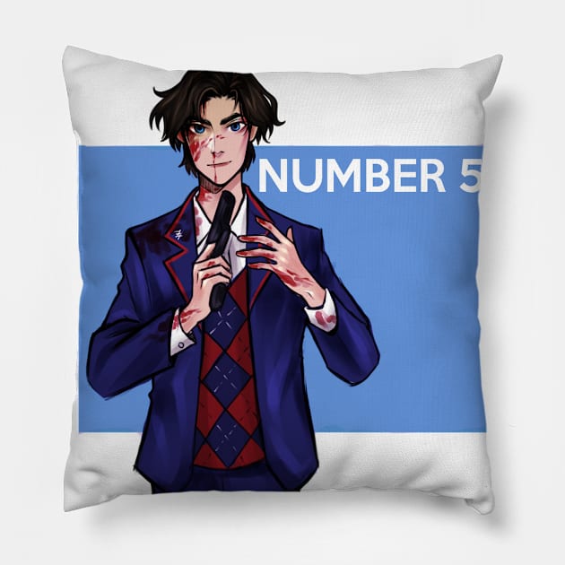 Number 5 Pillow by Migl Horcrux