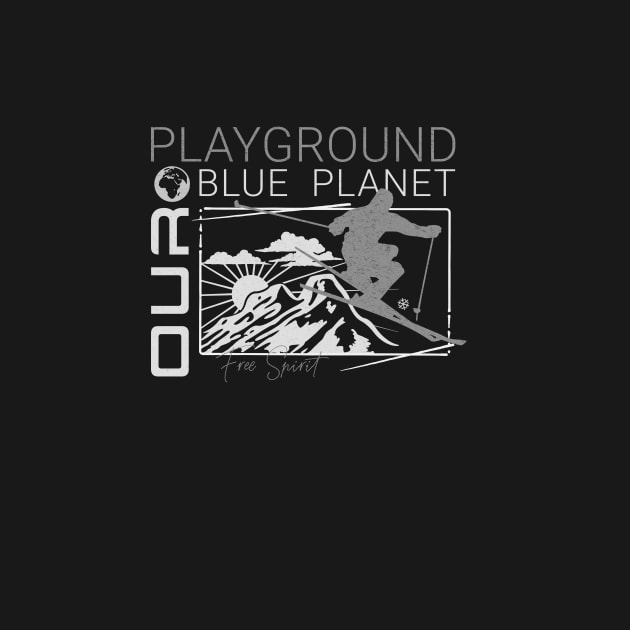 Playground Ski Snow Planet Earth Playground Good Vibes Free Spirit by Cubebox