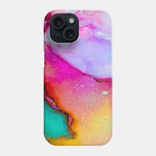 Iridescent soap bubbles candy colors Phone Case