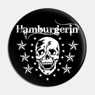 73 Hamburgerin Totenkopf Sterne Skull Hamburg Pin