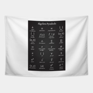 Algebra Symbols Tapestry