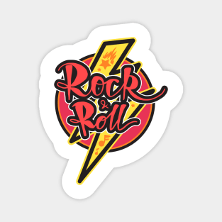 Rock n Roll Lightning Flash Magnet