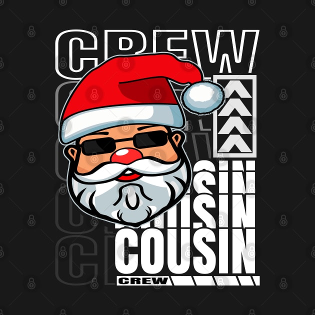 Cousin Santa Claus Christmas Typography White by JaussZ