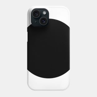 Black circle Phone Case