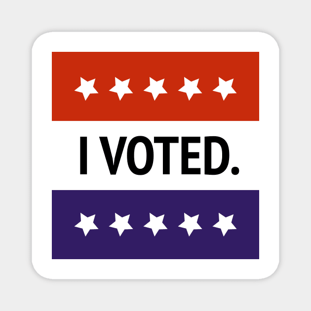 United States Election - I Voted Magnet by Sanu Designs