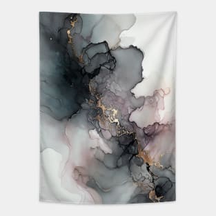 Smoky Dream - Abstract Alcohol Ink Art Tapestry
