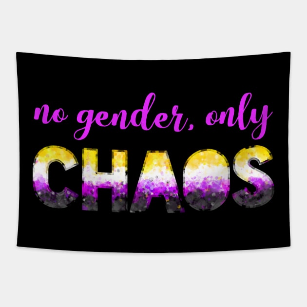 No Gender, Only Chaos Tapestry by Art by Veya