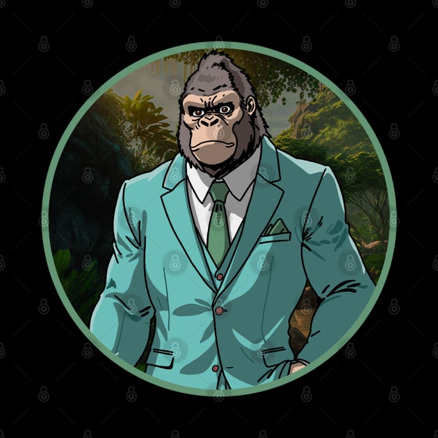 Suited Gorilla by deadEYEZ