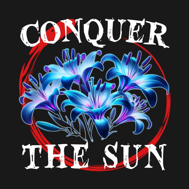 Conquer the Sun with Blue Spider Lily by Electrovista