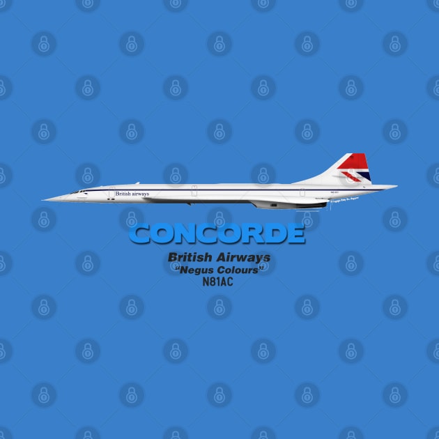 Concorde - British Airways "Negus Colours" by TheArtofFlying