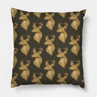 Deer Head Pattern Pillow