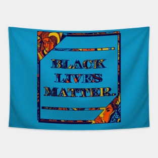 Orange Blue Black Lives Matter Period Tapestry