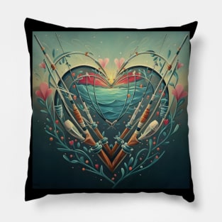 Fishing Hearts Of Love 1 Pillow