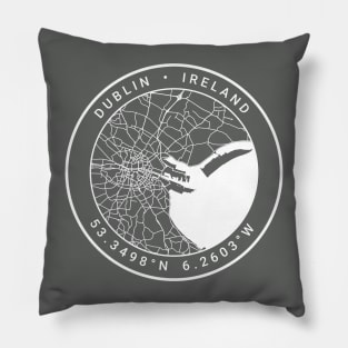 Dublin Map Pillow