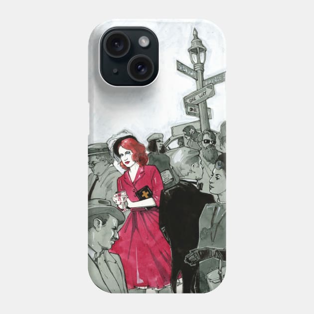 Author Tara Isabella Burton Phone Case by A.E. Kieren Illustration