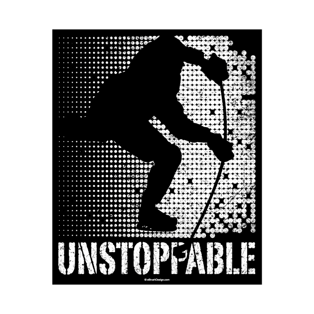 Unstoppable - hockey player by eBrushDesign