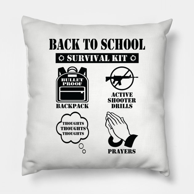 Back to School Survival Kit Pillow by EthosWear