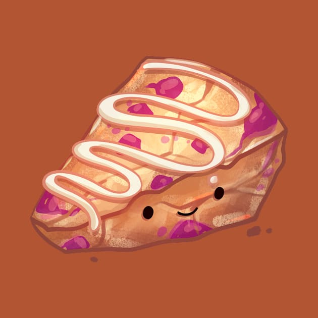 Cute Raspberry Scone by Claire Lin