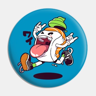 Sushi jump (Salmon) Pin