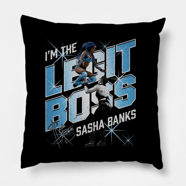 Sasha Banks Kneeteroa Pillow by MunMun_Design